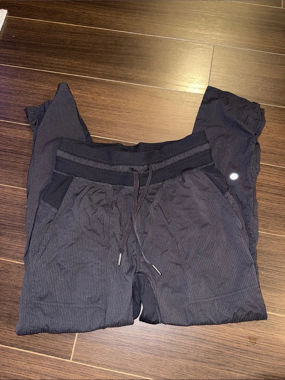 lululemon athletica dance studio mid rise cropped pant, black